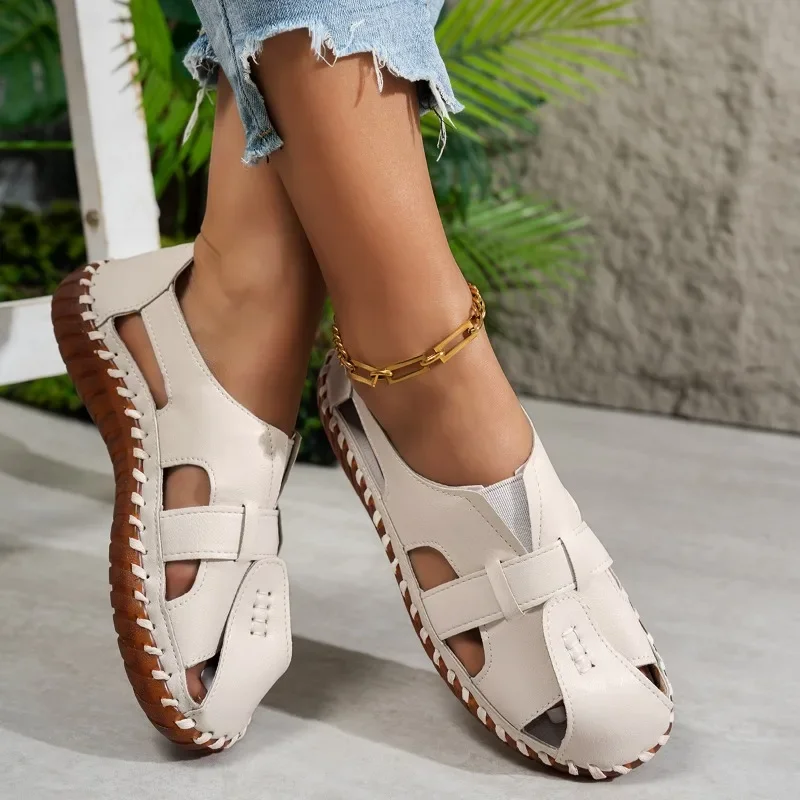 2025 Fashion Closed Toe Women's Sandals New Plus Size Casual Comfortable Summer Hollow Out Soft Bottom Best Seller Flat Sandals
2025 Fashion Closed Toe Women's Sandals New Plus Size Casual Comfortable Summer Hollow Out Soft Bottom Best Seller Flat Sandals