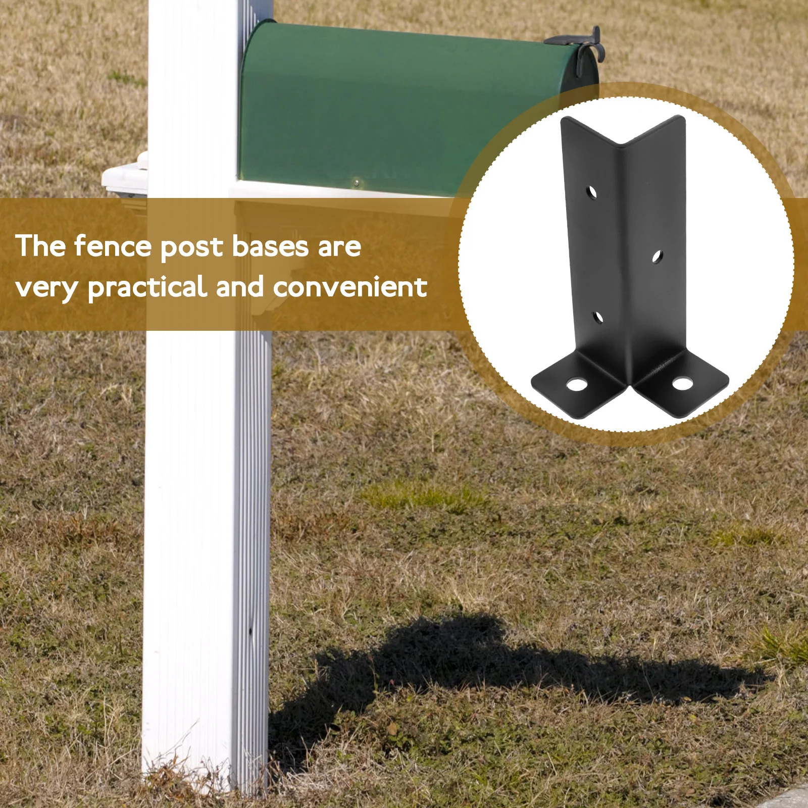 1 Set Mailbox Post Protector Deck Base For Railing Fence Support Post Base Heavy Duty Metal Bracket Square Leveling Feet Wooden
1 Set Mailbox Post Protector Deck Base For Railing Fence Support Post Base Heavy Duty Metal Bracket Square Leveling Feet Wooden