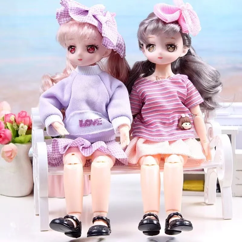 30cm Kawaii BJD Doll Girl 6 Points Joint Movable Doll with Fashion Clothes Soft Hair Dress Up Girl Toys Birthday Gift Doll New
30cm Kawaii BJD Doll Girl 6 Points Joint Movable Doll with Fashion Clothes Soft Hair Dress Up Girl Toys Birthday Gift Doll New