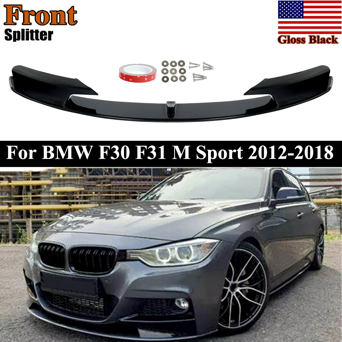 Carbon Fiber Look Front Bumper Lip Fit For BMW 3 Series F30 2012-2018 M Sport Front Low Lip Splitter Spoilers Body Kit Magickit
Carbon Fiber Look Front Bumper Lip Fit For BMW 3 Series F30 2012-2018 M Sport Front Low Lip Splitter Spoilers Body Kit Magickit