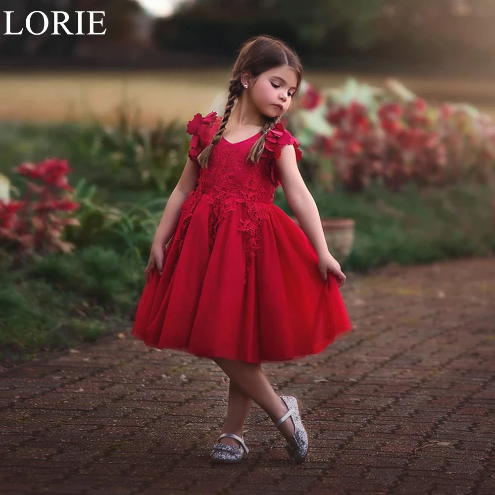 LORIE Red Cute Flower Girl Dresses A-Line V-Neck Pleated Lace Appliques Wedding Party Dress 2024 Birthday Party Dress Customized
LORIE Red Cute Flower Girl Dresses A-Line V-Neck Pleated Lace Appliques Wedding Party Dress 2024 Birthday Party Dress Customized