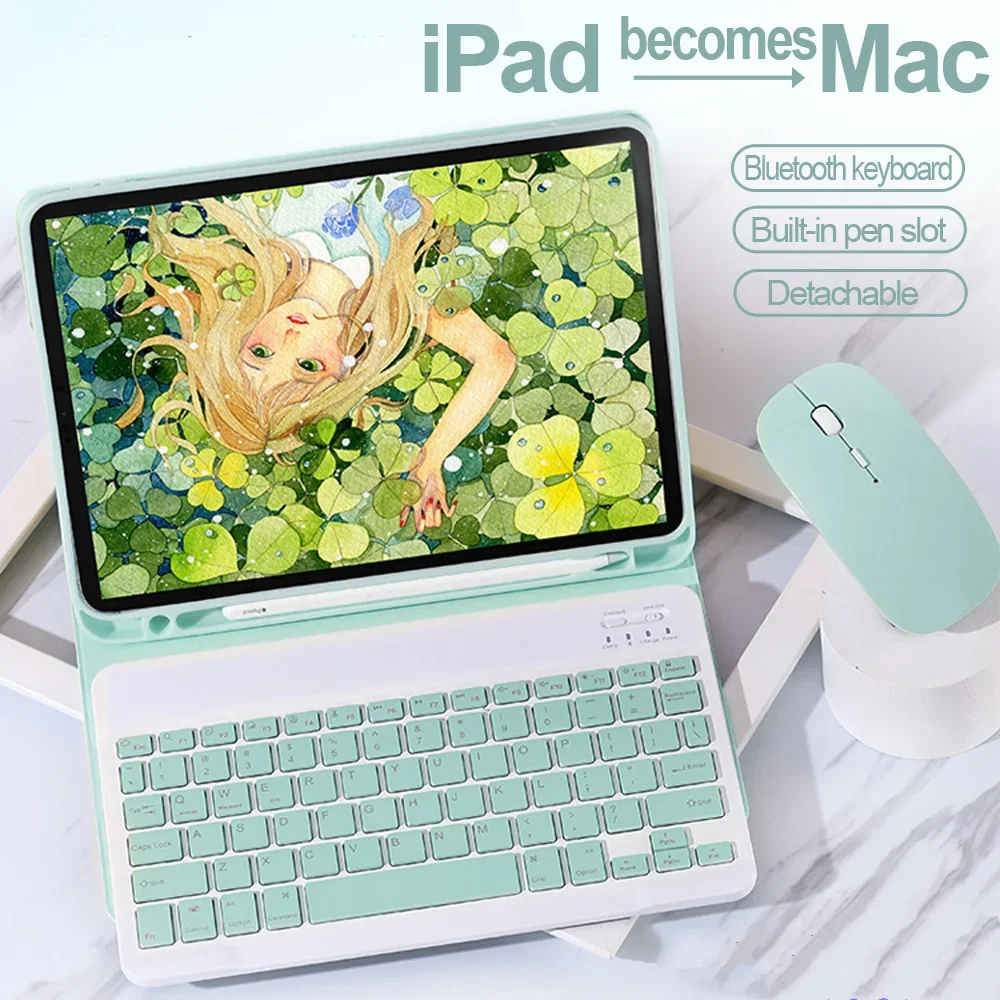 Защитный чехол для Bluetooth-клавиатуры для IPad 11 2025 Air 11 слотов для ручки, совместимый с аксессуарами для планшетов 10,9/9,7/10,2 Pro11
Защитный чехол для Bluetooth-клавиатуры для IPad 11 2025 Air 11 слотов для ручки, совместимый с аксессуарами для планшетов 10,9/9,7/10,2 Pro11
