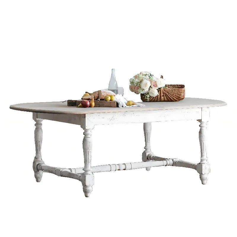 Dining table, solid wood oval dining table, Roman pillar villa dining table
Dining table, solid wood oval dining table, Roman pillar villa dining table