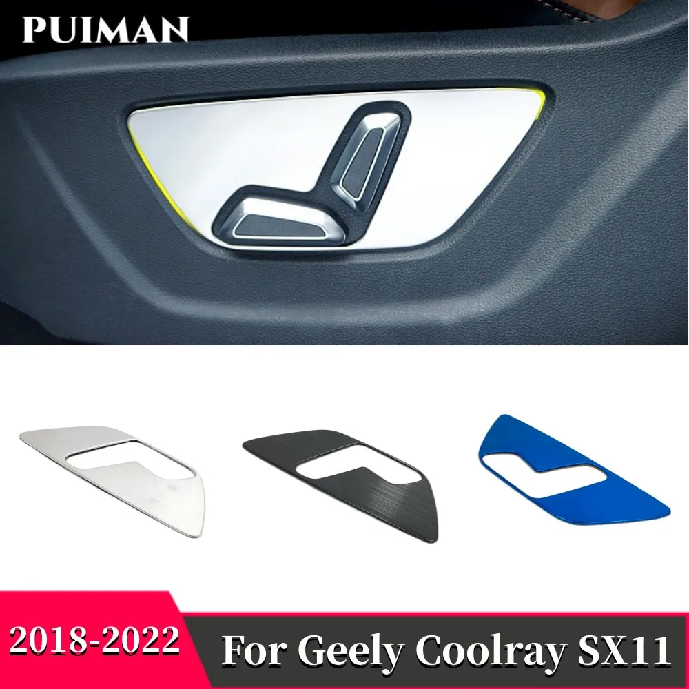 Панель управления для сидений водителя для Geely Coolray SX11 2018-2022, Обложка, наклейка, рама из нержавеющей стали, аксессуары для интерьера автомобиля
Панель управления для сидений водителя для Geely Coolray SX11 2018-2022, Обложка, наклейка, рама из нержавеющей стали, аксессуары для интерьера автомобиля