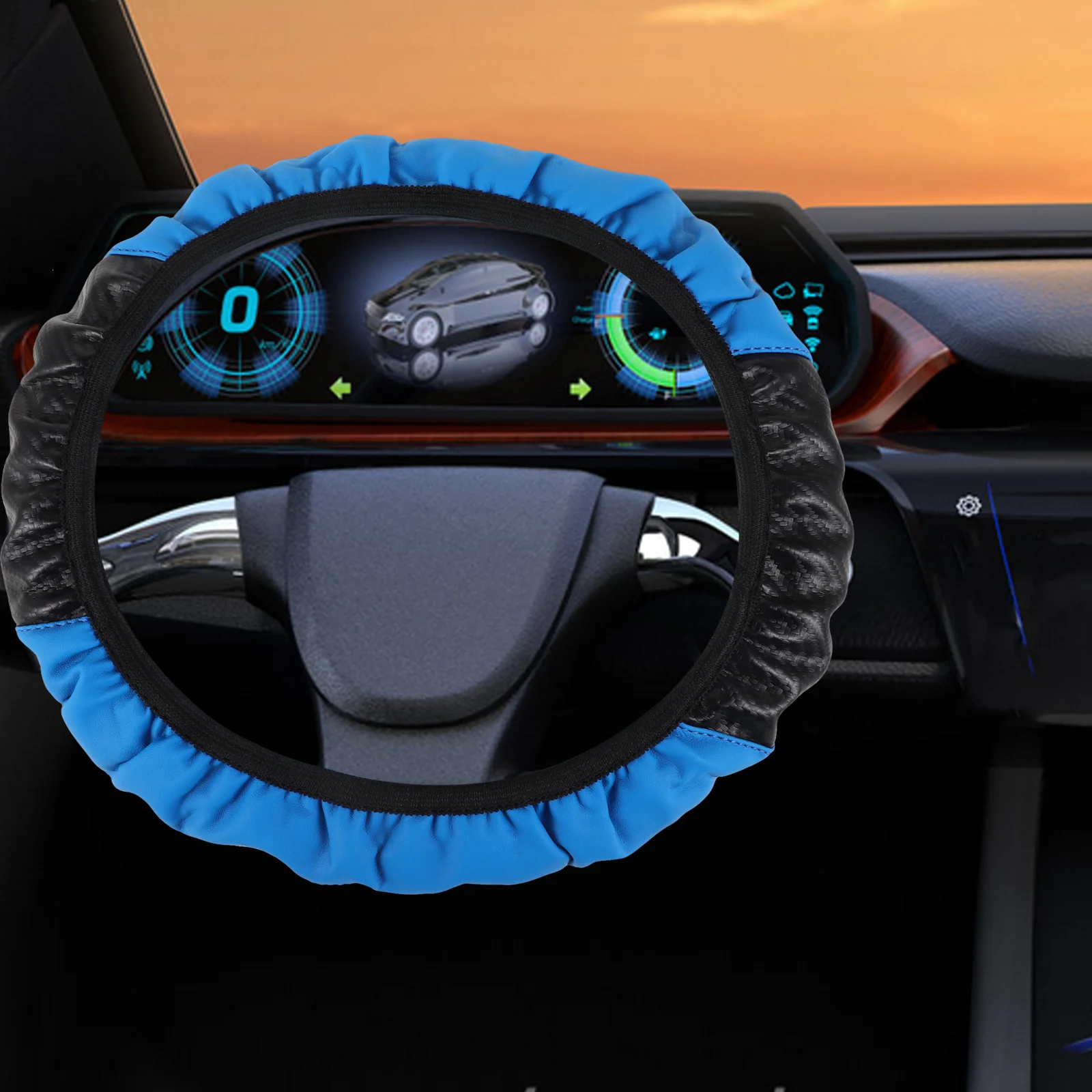 Anti-Skid Steering Wheel Cover Firm Artificial Grip All Seasons Easy Install Simple Color Combination Reduces Fatigue
Anti-Skid Steering Wheel Cover Firm Artificial Grip All Seasons Easy Install Simple Color Combination Reduces Fatigue