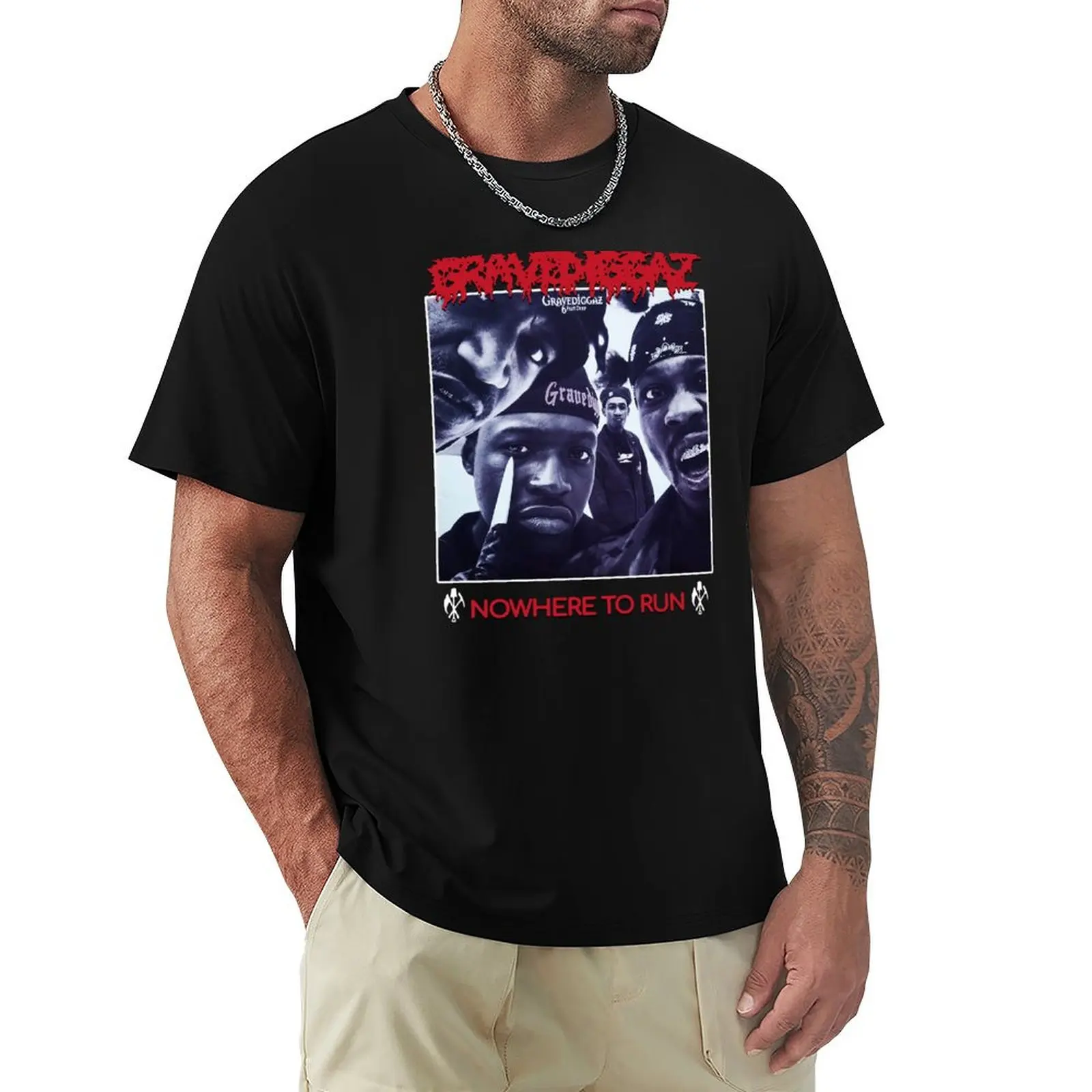 Gravediggaz - Nowhere to Run - 90s Hip Hop T-Shirt T-shirts man hippie clothes for a boy mens funny t shirts
Gravediggaz - Nowhere to Run - 90s Hip Hop T-Shirt T-shirts man hippie clothes for a boy mens funny t shirts