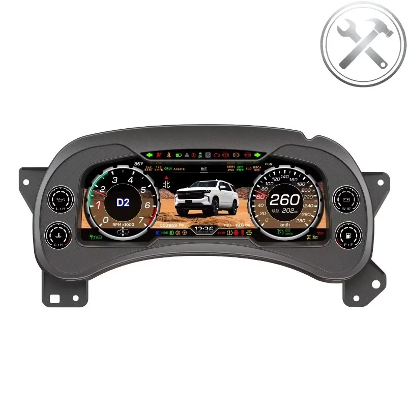 LINUX System Multifunctional HD LCD Speedometer Instrument Dashboard Digital Cluster Auto Parts for Escalade
LINUX System Multifunctional HD LCD Speedometer Instrument Dashboard Digital Cluster Auto Parts for Escalade