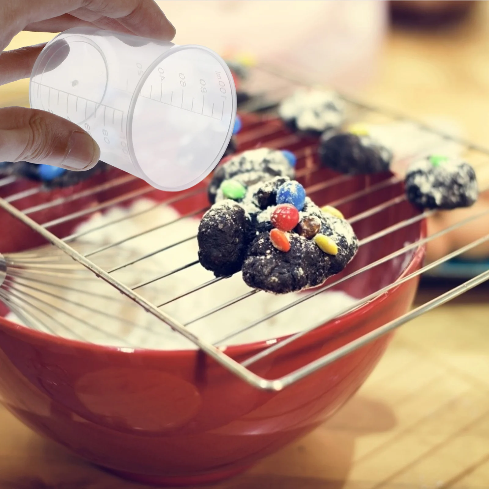 50pcs 100Ml Cups Plastic Transparent Graduated Liquid Measuring Container For Baking Mixing Milk Flour Kitchen Use Plastic
50pcs 100Ml Cups Plastic Transparent Graduated Liquid Measuring Container For Baking Mixing Milk Flour Kitchen Use Plastic