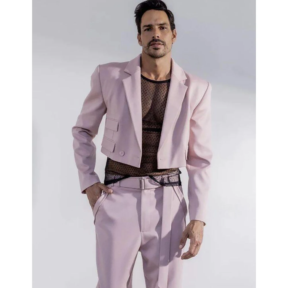 New Design Pink Men Suit Two Pieces Fashion Hot Sell Male Set Daily Business Blazer Pants trajes para hombre
New Design Pink Men Suit Two Pieces Fashion Hot Sell Male Set Daily Business Blazer Pants trajes para hombre