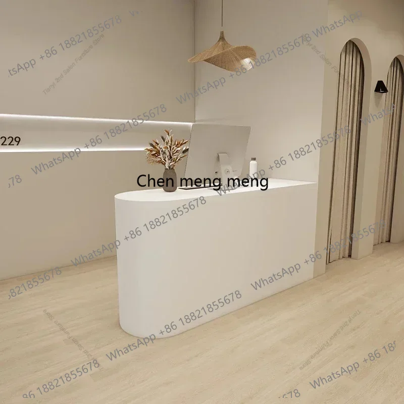 Nordic Simple Reception Desks White Originality Design Beauty Salon Reception Desks Outfit Shop Salon Furniture Recepción
Nordic Simple Reception Desks White Originality Design Beauty Salon Reception Desks Outfit Shop Salon Furniture Recepción