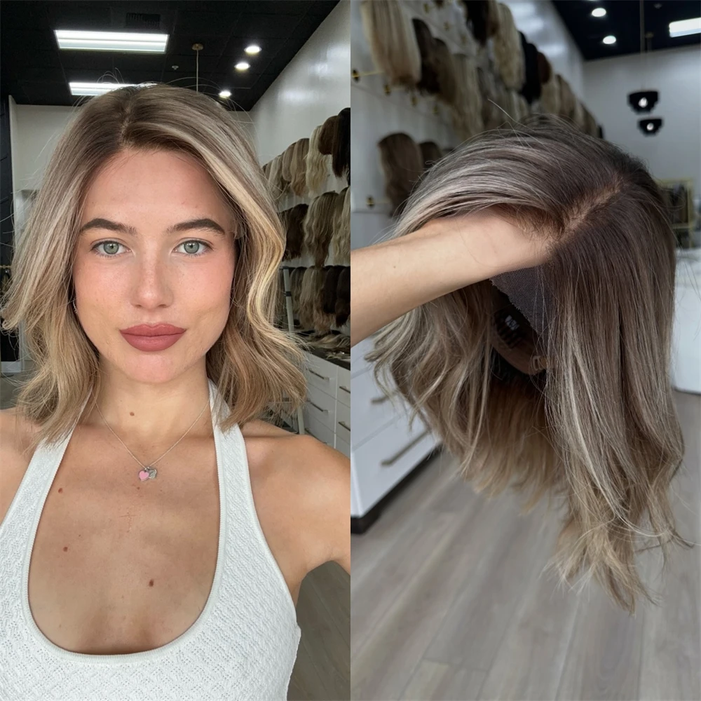 Large Small Size Cap Ombre Ash Brown Blonde Streaks Synthetic HD Lace Front Wig Preplucked Hairline Natural Density Wig Party
Large Small Size Cap Ombre Ash Brown Blonde Streaks Synthetic HD Lace Front Wig Preplucked Hairline Natural Density Wig Party