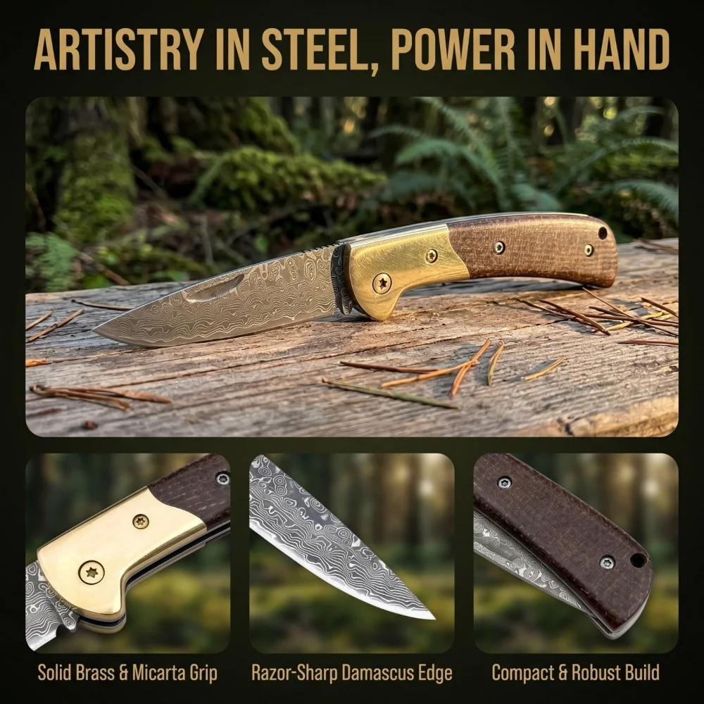 Jungle Exploration High-hardness Wood Cutting Knife Damascus Outdoor Camping Fishing EDC Folding Knives Festival Preferred Gift
Jungle Exploration High-hardness Wood Cutting Knife Damascus Outdoor Camping Fishing EDC Folding Knives Festival Preferred Gift