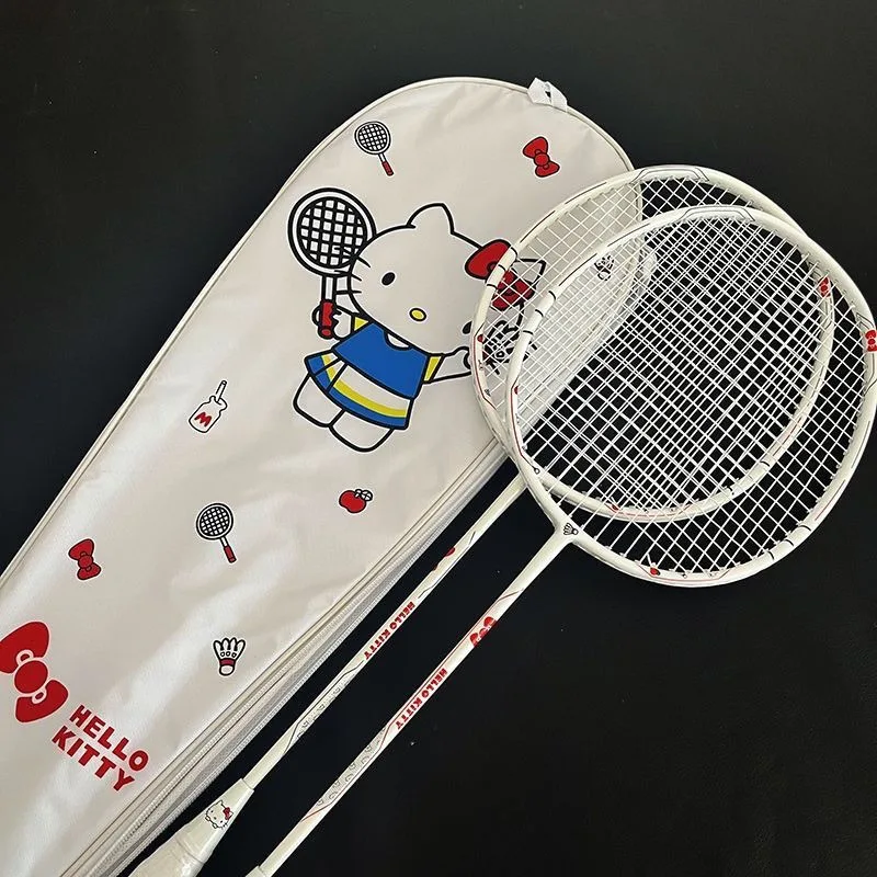 Ракетка для бадминтона SanrioHelloKitty, сверхлегкая, из углеродного композитного волокна, высокого качества, милая и прочная, подходит для девочек в качестве подарка.
Ракетка для бадминтона SanrioHelloKitty, сверхлегкая, из углеродного композитного волокна, высокого качества, милая и прочная, подходит для девочек в качестве подарка.