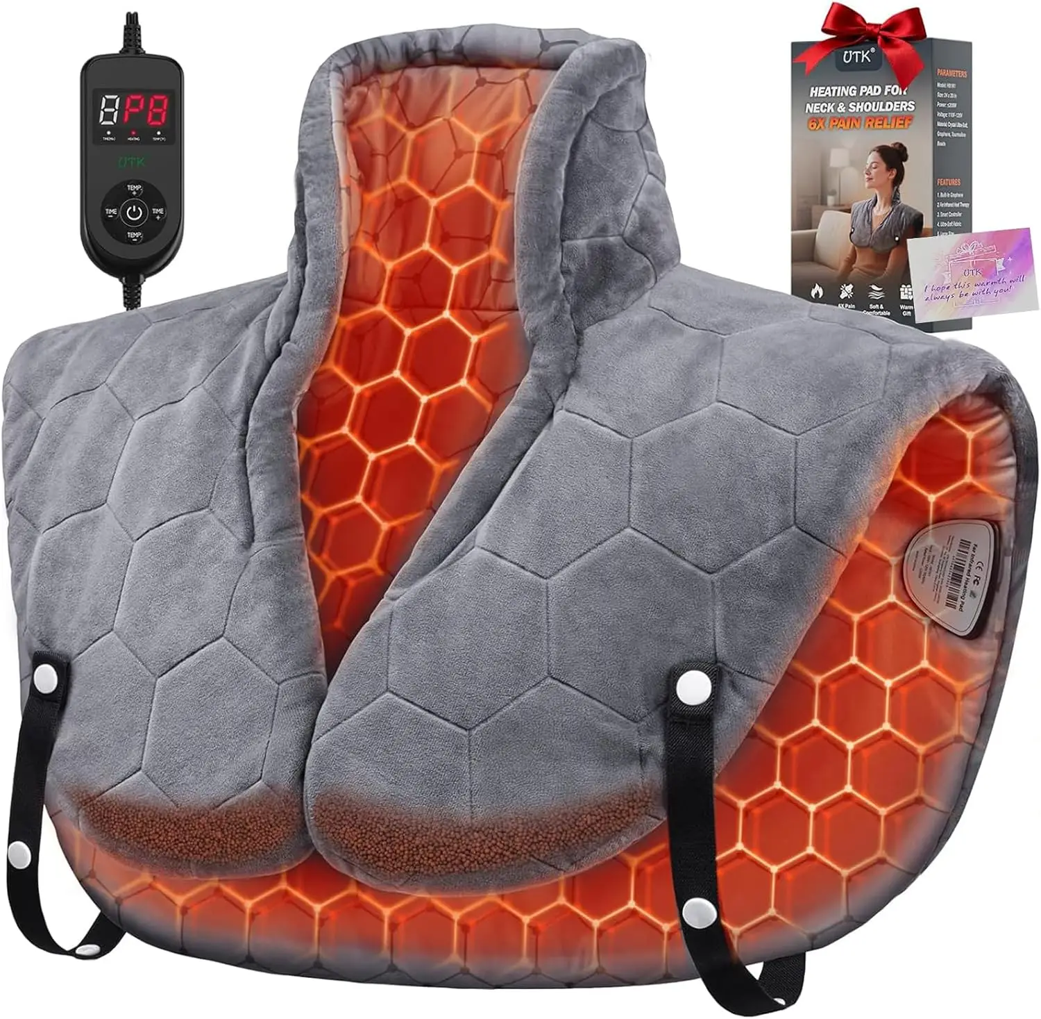 Быстронагревающийся массажер для шеи, плеч и спины - дальнее инфракрасное излучение, 8 температурных режимов, автоматическое отключение, функция памяти
Быстронагревающийся массажер для шеи, плеч и спины - дальнее инфракрасное излучение, 8 температурных режимов, автоматическое отключение, функция памяти