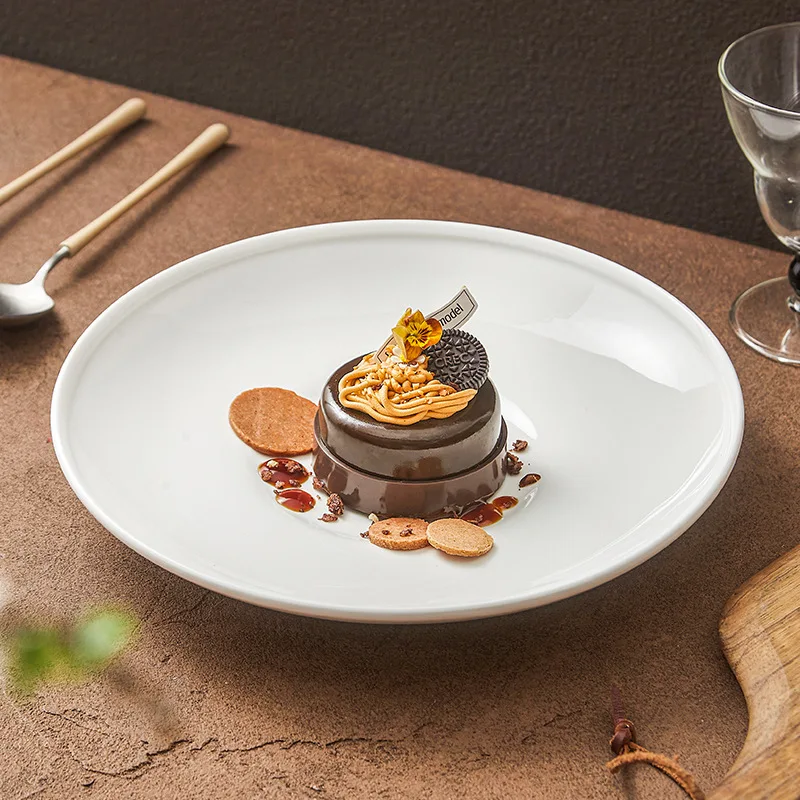 White Ceramic Plates, Dessert Plates, High-end Circular Shallow Plates, Soup Bowls, Salad Bowls, Tableware, Kitchen Utensils
White Ceramic Plates, Dessert Plates, High-end Circular Shallow Plates, Soup Bowls, Salad Bowls, Tableware, Kitchen Utensils