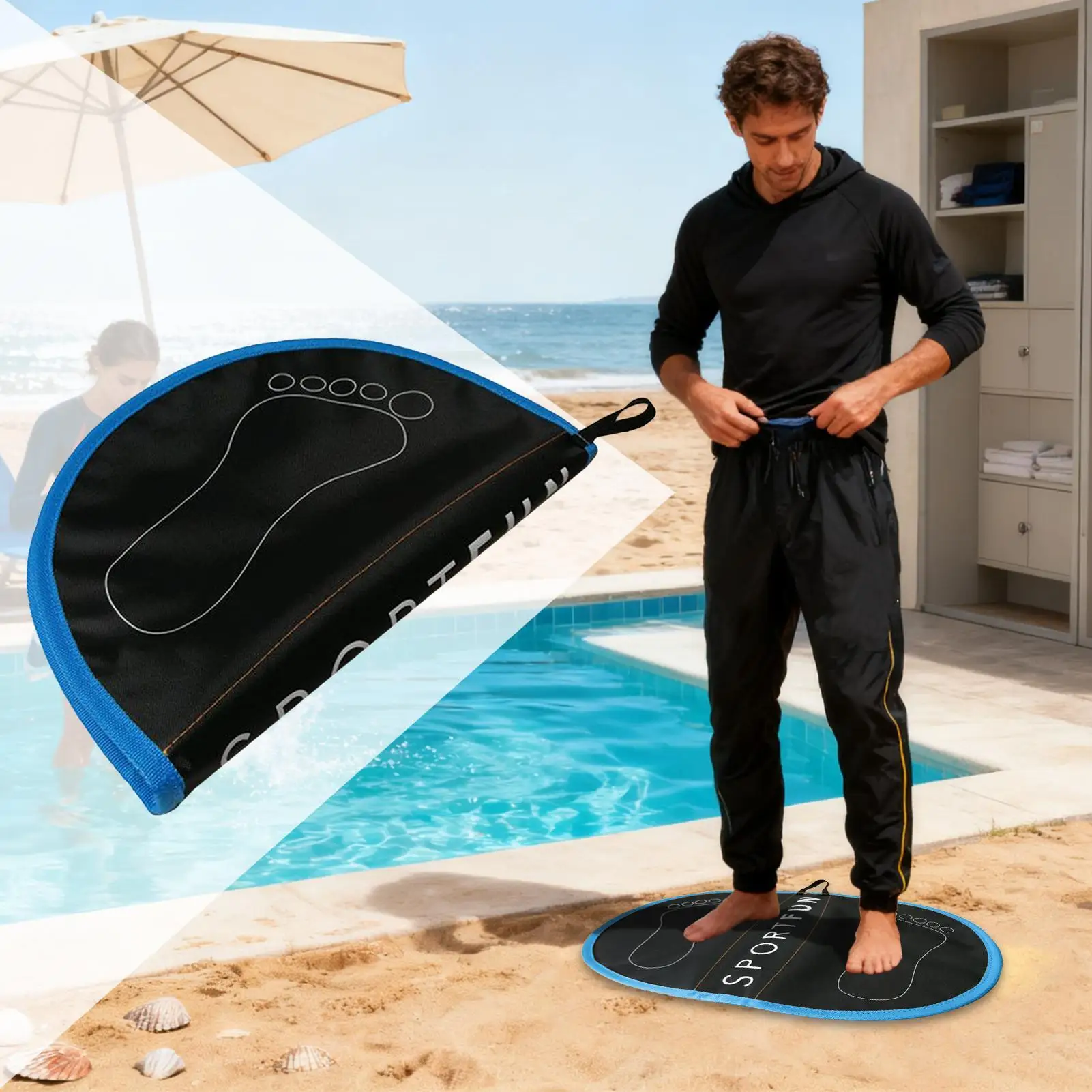 Surf Changing Mat Waterproof Diving Gear Foldable Surf Changing Mat Bag With Carry Handle For Professional Swimming Pool Beach
Surf Changing Mat Waterproof Diving Gear Foldable Surf Changing Mat Bag With Carry Handle For Professional Swimming Pool Beach