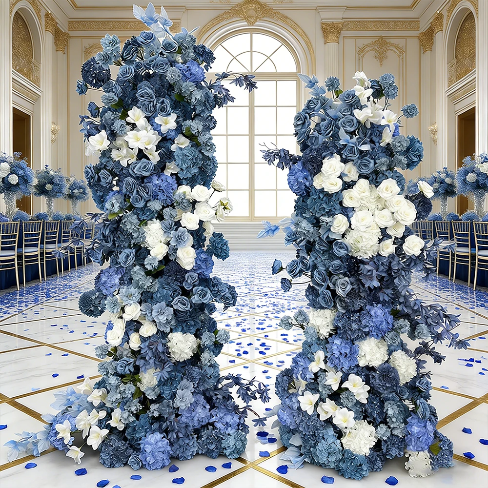 Royal Blue Wedding Floral Arrangement Backdrop Rose Hydrangea Orchid Floor Flower Row for Wedding Party Event Decoration
Royal Blue Wedding Floral Arrangement Backdrop Rose Hydrangea Orchid Floor Flower Row for Wedding Party Event Decoration