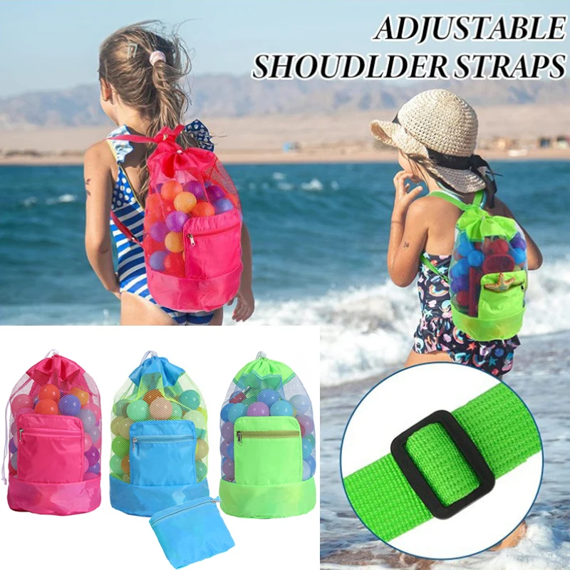 Beach Storage Backpack Foldable Mesh Pouch Tote Bag Kids Children Large Capacity Travel Toy Organizer Portable Storage Pocket
Beach Storage Backpack Foldable Mesh Pouch Tote Bag Kids Children Large Capacity Travel Toy Organizer Portable Storage Pocket