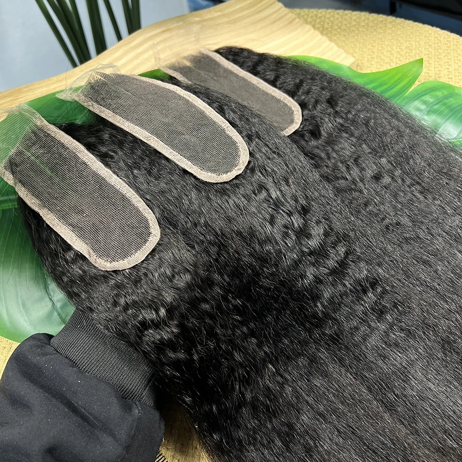 Kinky Straight 2x6 HD Lace Closure Deep Parting Preplucked Bleached Knots Lace Natural Black Color 100% Raw Virgin Human Hair
Kinky Straight 2x6 HD Lace Closure Deep Parting Preplucked Bleached Knots Lace Natural Black Color 100% Raw Virgin Human Hair