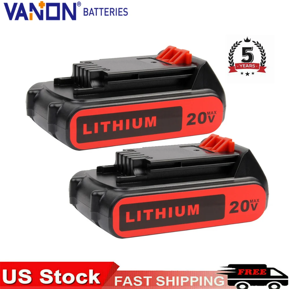 2 упаковки аккумулятора LBXR20, 3,8 Ач, замена аккумулятора Black & Decker, 20 В, совместимая с аккумуляторными электроинструментами LBX20 LB2X4020
2 упаковки аккумулятора LBXR20, 3,8 Ач, замена аккумулятора Black & Decker, 20 В, совместимая с аккумуляторными электроинструментами LBX20 LB2X4020