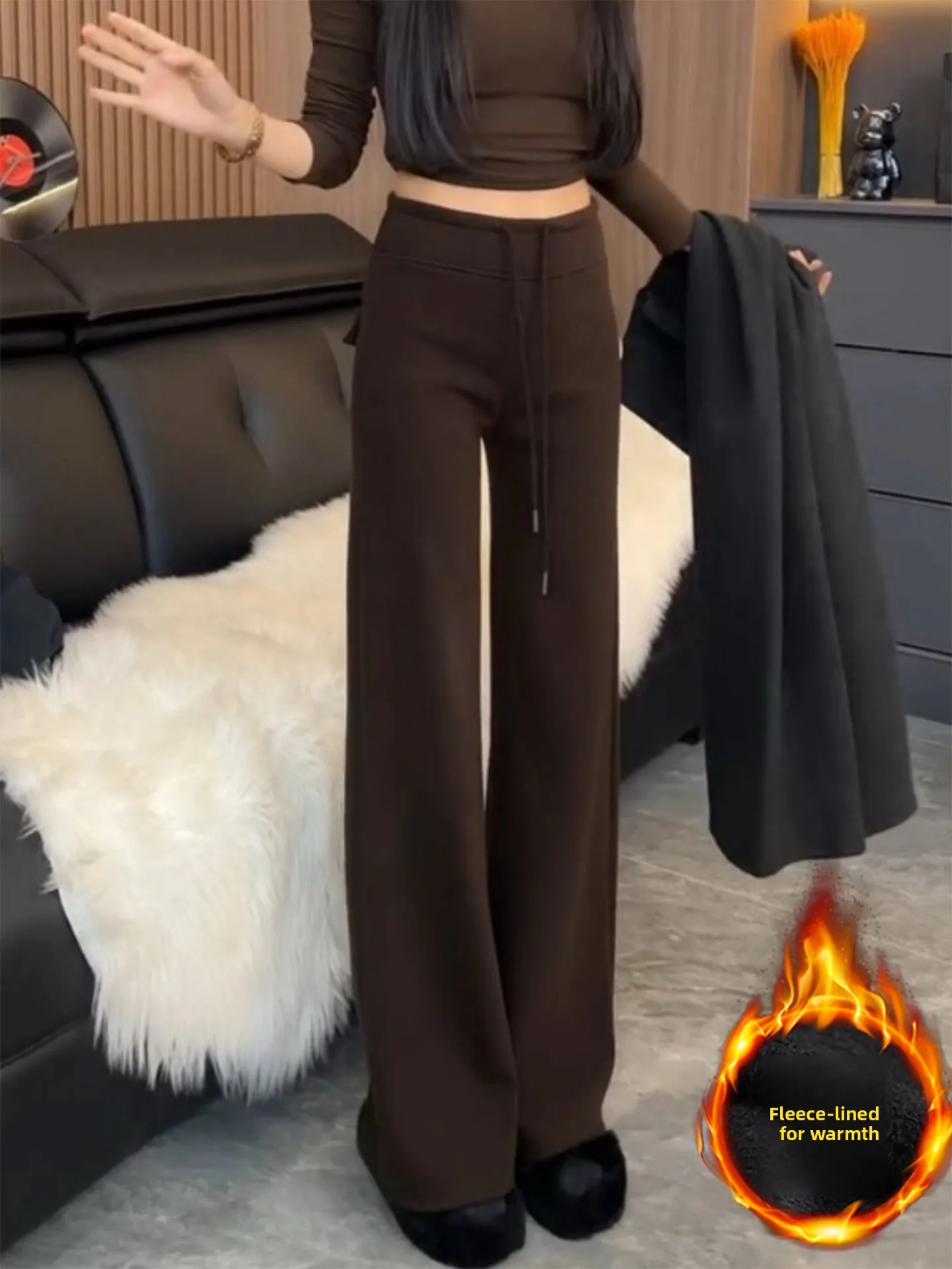 Широкие повседневные спортивные штаны на подкладке Caramel Fce, женские осенне-зимние новые большие размеры, свободные утягивающие брюки в пол...
Широкие повседневные спортивные штаны на подкладке Caramel Fce, женские осенне-зимние новые большие размеры, свободные утягивающие брюки в пол...