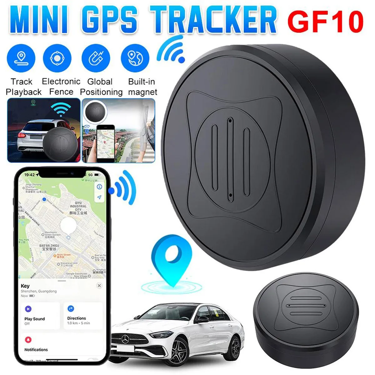 Mini Car GPS Tracker Universal Magnetic Vehicle Bike Tracking Device Wireless US
Mini Car GPS Tracker Universal Magnetic Vehicle Bike Tracking Device Wireless US