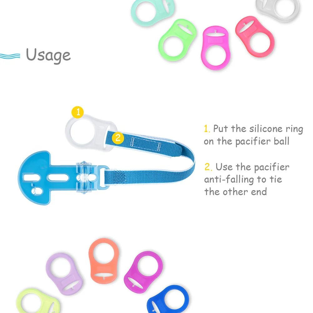 20Pcs Silicone Baby Pacifier Holder Rings Food Grade Safe Soft Clips for Newborn Infant Dummy Holders Practical Baby Gift
20Pcs Silicone Baby Pacifier Holder Rings Food Grade Safe Soft Clips for Newborn Infant Dummy Holders Practical Baby Gift