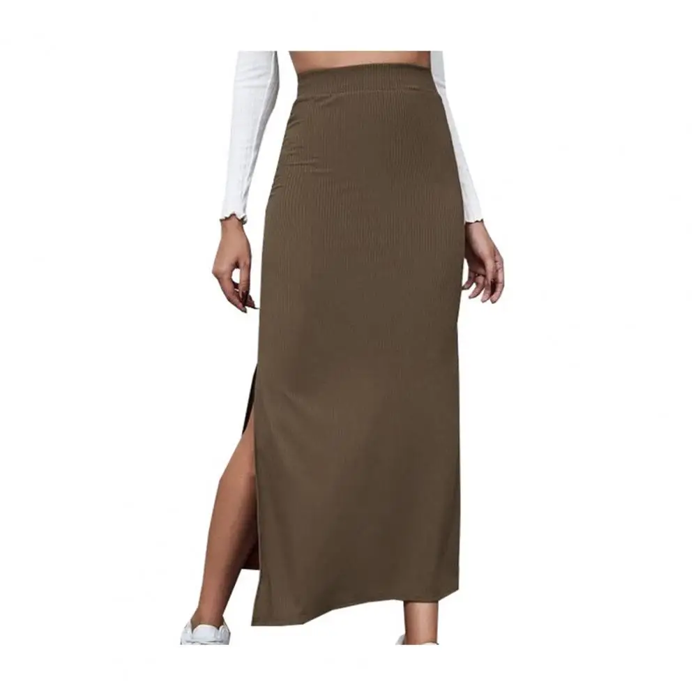 Slit Hem Skirt Elegant High Waist Half-body Skirt for Women Chic Hip-hugging Style with Slit Hem for Work Wear Dating Spring
Slit Hem Skirt Elegant High Waist Half-body Skirt for Women Chic Hip-hugging Style with Slit Hem for Work Wear Dating Spring