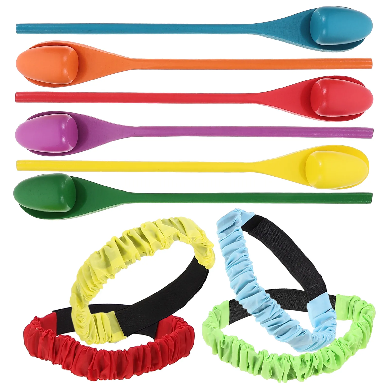 1Set Wooden Egg and Spoon Balance Game Colorful Set Family Party Outdoor Relay Fun Egg Balance Game Party Supplies
1Set Wooden Egg and Spoon Balance Game Colorful Set Family Party Outdoor Relay Fun Egg Balance Game Party Supplies
