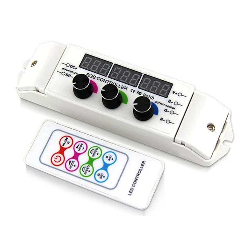 AB09-DC12V-DC24V Output RGB RGBW Led 5050 3528 Strip Controller RF Remote Knob Dimmer
AB09-DC12V-DC24V Output RGB RGBW Led 5050 3528 Strip Controller RF Remote Knob Dimmer