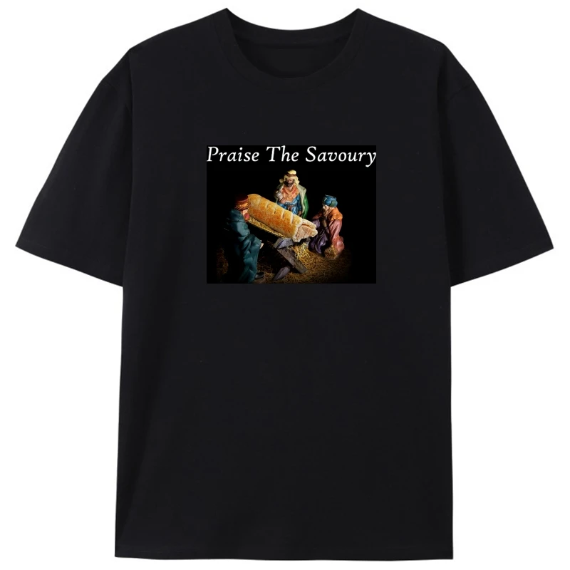 Praise the Savoury funny sausage in manger Greggs Christmas gift t-shirt 9213
Praise the Savoury funny sausage in manger Greggs Christmas gift t-shirt 9213