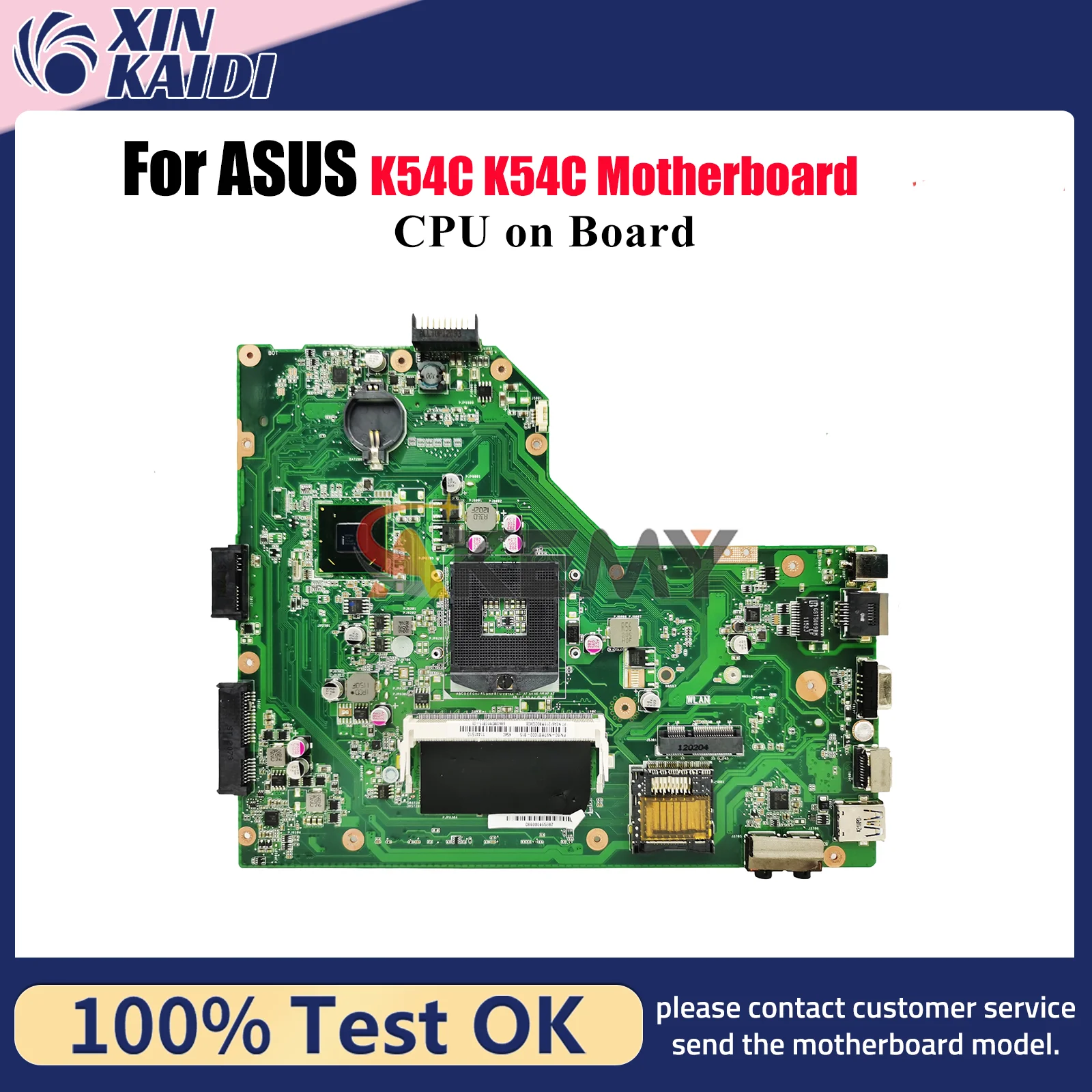 K54C Laptop Motherboard For ASUS K54C K54C Notebook Mainboard With Celeron CPU 100% tests OK fast shipping High quality
K54C Laptop Motherboard For ASUS K54C K54C Notebook Mainboard With Celeron CPU 100% tests OK fast shipping High quality