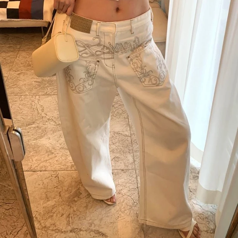 American Vintage Printed Jeans for Women, Summer Hot Girl Patchwork Versatile Floor-Length Curved Pants.
American Vintage Printed Jeans for Women, Summer Hot Girl Patchwork Versatile Floor-Length Curved Pants.