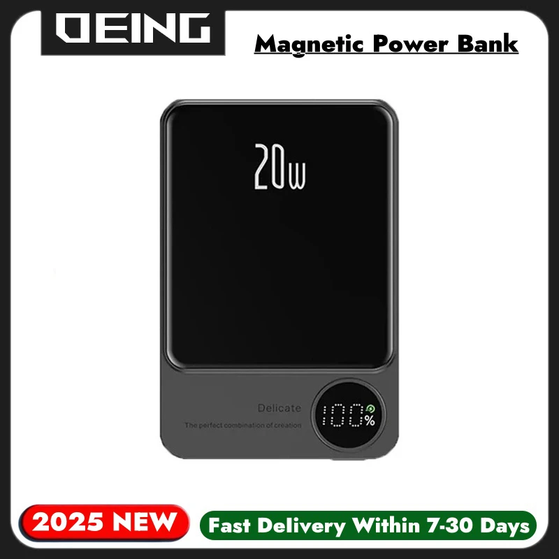 Ultra Slim Alloy Magnetic Powerbank For iPhone Xiaomi Huawei Samsung Wireless Fast Charger for Magsafe Power Bank Spare Battery
Ultra Slim Alloy Magnetic Powerbank For iPhone Xiaomi Huawei Samsung Wireless Fast Charger for Magsafe Power Bank Spare Battery