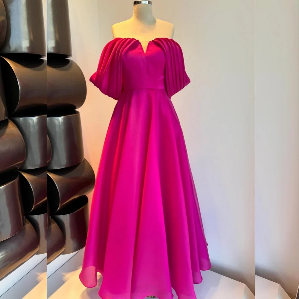 Customized Unisex Jersey Pleat A-line Off-the-shoulder Midi Dresses Evening Dresses Chinese Style Formal Casual Simple Retro Fas
Customized Unisex Jersey Pleat A-line Off-the-shoulder Midi Dresses Evening Dresses Chinese Style Formal Casual Simple Retro Fas