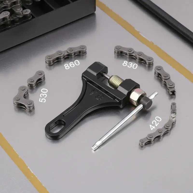 Universal Carbon Steel Spanner Link Splitter Pin Remover 420-530 Chain Breaker Cutter Repair Tools For Moto Bike ATV
Universal Carbon Steel Spanner Link Splitter Pin Remover 420-530 Chain Breaker Cutter Repair Tools For Moto Bike ATV