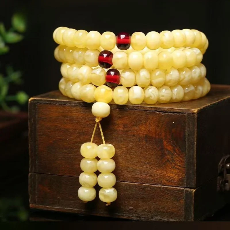 Live Supply White Flower Old Style Amber Bracelet108Amber Buddhist Beads Multi-circle Bracelet Necklace Wholesale
Live Supply White Flower Old Style Amber Bracelet108Amber Buddhist Beads Multi-circle Bracelet Necklace Wholesale