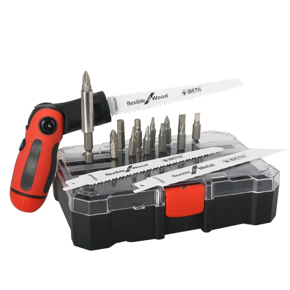 Multi Functional 17 Piece Hand Saw Kit Featuring Innovative Blade Switching System for Various For Cutting Needs
Multi Functional 17 Piece Hand Saw Kit Featuring Innovative Blade Switching System for Various For Cutting Needs