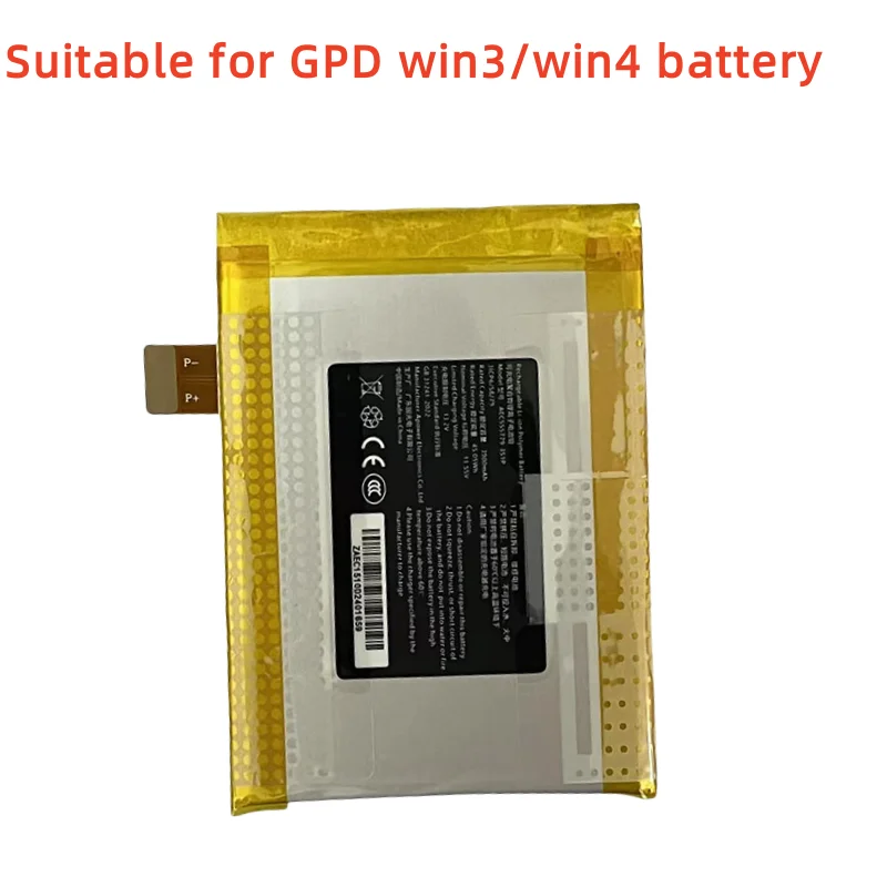 NEW Original 11.55V 45.05Wh AEC555779-3S1P Battery For GPD WIN 3 / WIN 4 Handheld Gaming Laptops
NEW Original 11.55V 45.05Wh AEC555779-3S1P Battery For GPD WIN 3 / WIN 4 Handheld Gaming Laptops