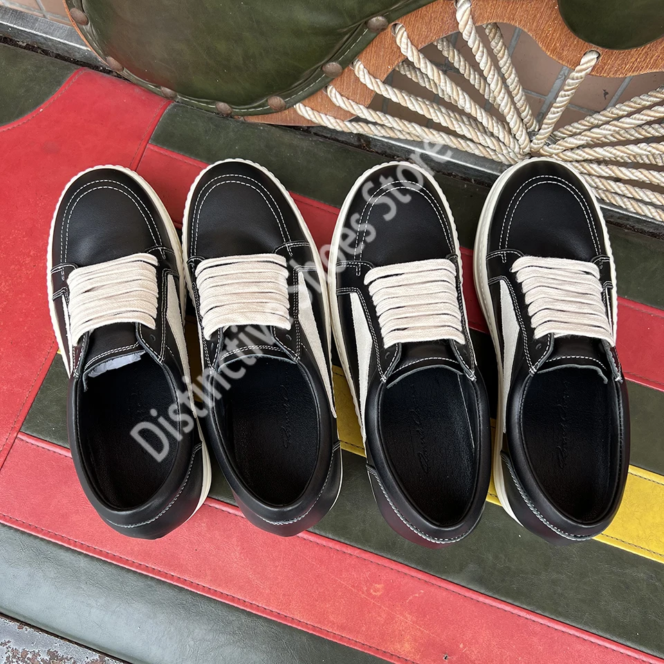 Vintage Casual Low Top Sneakers High-Quality Black Leather Men's Shoes Luxury Lace Up Women Flat Sport Shoes Brand Ro Shoes
Vintage Casual Low Top Sneakers High-Quality Black Leather Men's Shoes Luxury Lace Up Women Flat Sport Shoes Brand Ro Shoes
