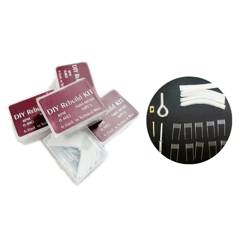 1set Handmade DIY Rebuild Kit for VINCI-VM1 R1 RPM Ni80 Mesh Hand Tool Parts 0.3ohm 0.4ohm 0.6ohm Replacement Coil Home Use
1set Handmade DIY Rebuild Kit for VINCI-VM1 R1 RPM Ni80 Mesh Hand Tool Parts 0.3ohm 0.4ohm 0.6ohm Replacement Coil Home Use