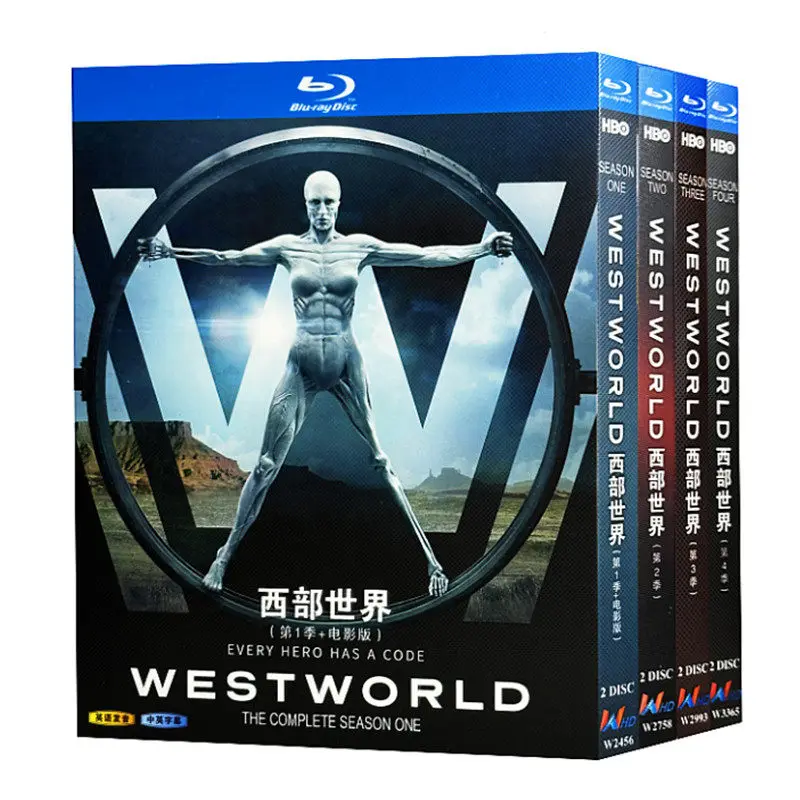 Blu-ray Ultra HD TV Series Westworld Seasons 1-4 plus Movie Edition BD Discs Box Set
Blu-ray Ultra HD TV Series Westworld Seasons 1-4 plus Movie Edition BD Discs Box Set