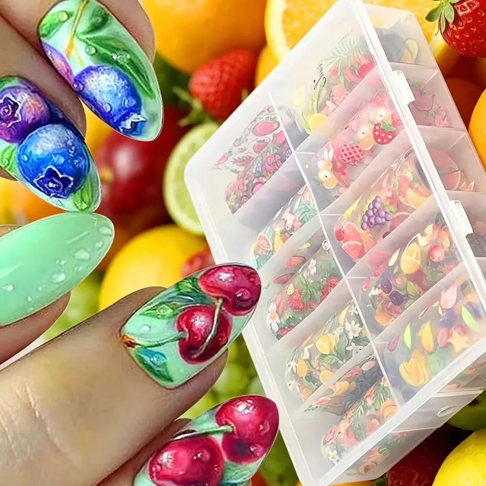 10pcs Summer Fruit Water Transfer Nail Stickers Watermelon Lemon Strawberry Nail Decals Colorful Tropical Fruit Nail Decorations
10pcs Summer Fruit Water Transfer Nail Stickers Watermelon Lemon Strawberry Nail Decals Colorful Tropical Fruit Nail Decorations