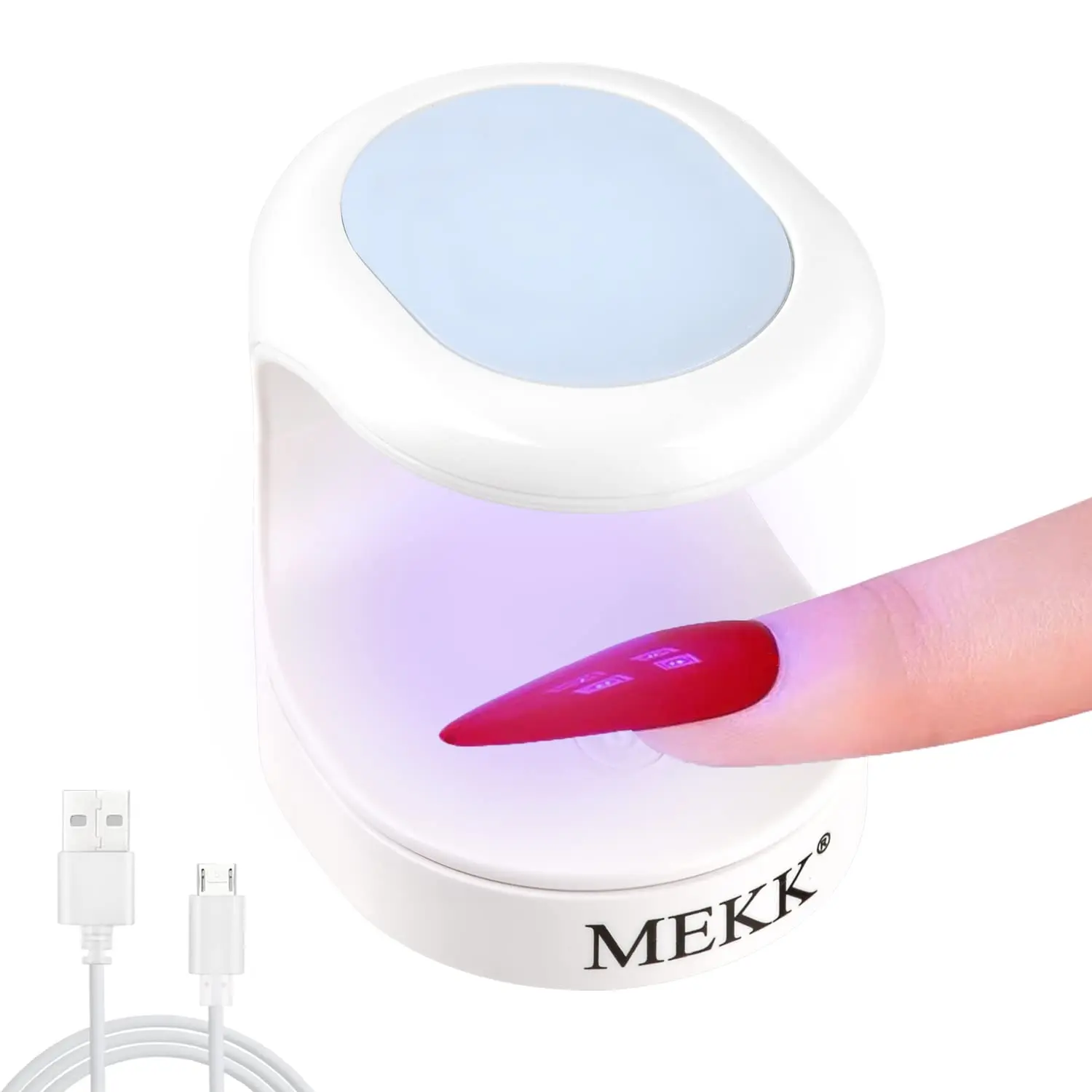 Mini UV Light for Gel Nails, 16W Single Finger LED Nail Lamp, Portable Professional Flash Cure, Compact for Home and Salon
Mini UV Light for Gel Nails, 16W Single Finger LED Nail Lamp, Portable Professional Flash Cure, Compact for Home and Salon