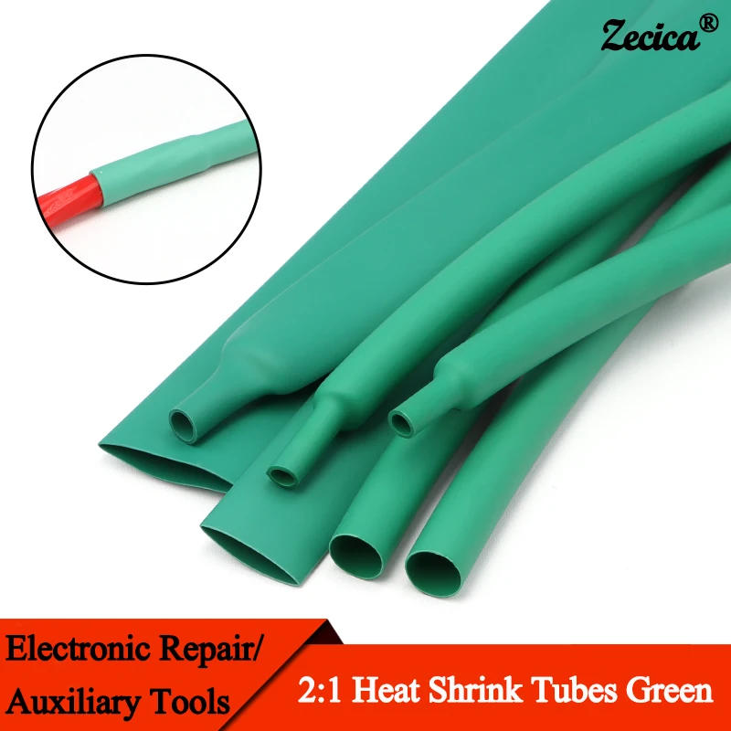 1~10m 2:1 Heat Shrink Heat Shrink Tube Green Diameter 0.6~80mm Wire Cable Repair Wrap Sleeving DIY Waterproof Polyolefin Tubing
1~10m 2:1 Heat Shrink Heat Shrink Tube Green Diameter 0.6~80mm Wire Cable Repair Wrap Sleeving DIY Waterproof Polyolefin Tubing