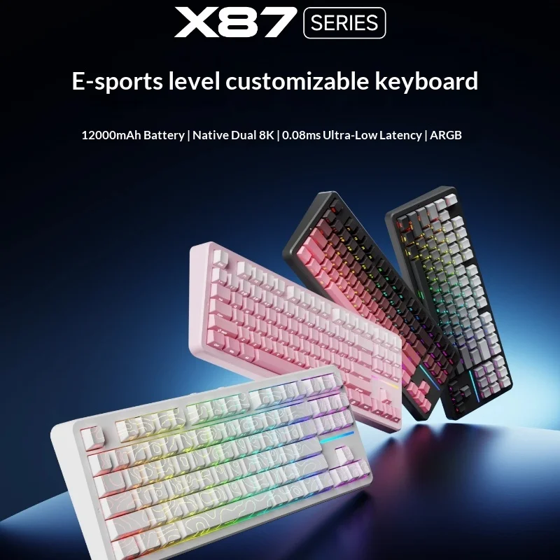 Eweadn X87 Wireless Mechanical Keyboard Tri Mode Argb Backlit 12000mah Gaming Esports Bluetooth Wired 24g Silent Ultra Office
Eweadn X87 Wireless Mechanical Keyboard Tri Mode Argb Backlit 12000mah Gaming Esports Bluetooth Wired 24g Silent Ultra Office