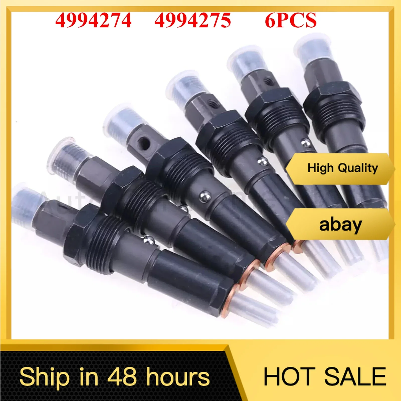 New high quality 4994274 4994275(Set of 6 )New Fuel Injectors For Cummins 6BT 6BTAA 5.9L Engine
New high quality 4994274 4994275(Set of 6 )New Fuel Injectors For Cummins 6BT 6BTAA 5.9L Engine