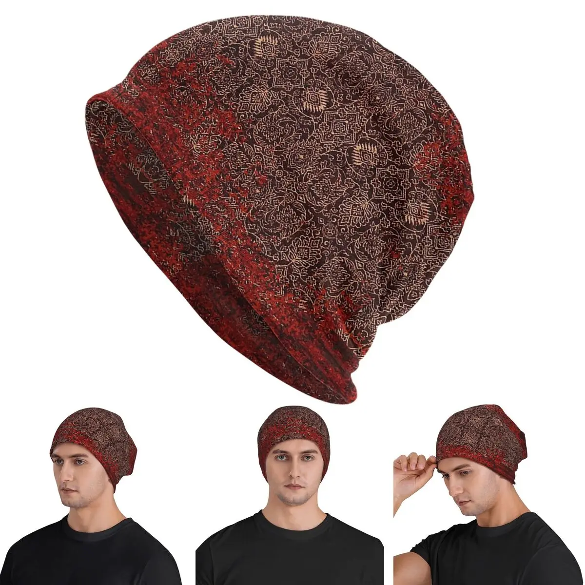 Красные винтажные восточные традиционные марокканские шапки Skullies, шапки, теплая осенняя шапка, вязаные шапки унисекс для взрослых 
Красные винтажные восточные традиционные марокканские шапки Skullies, шапки, теплая осенняя шапка, вязаные шапки унисекс для взрослых