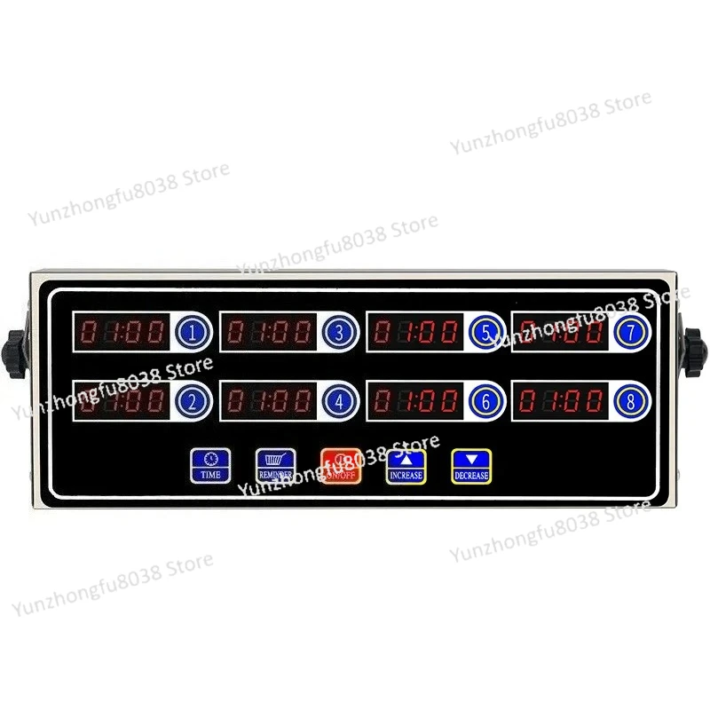 8 Channel Key Kitchen Timer Digital Button Timing Reminder Restaurant Loud Alarm Countdown
8 Channel Key Kitchen Timer Digital Button Timing Reminder Restaurant Loud Alarm Countdown