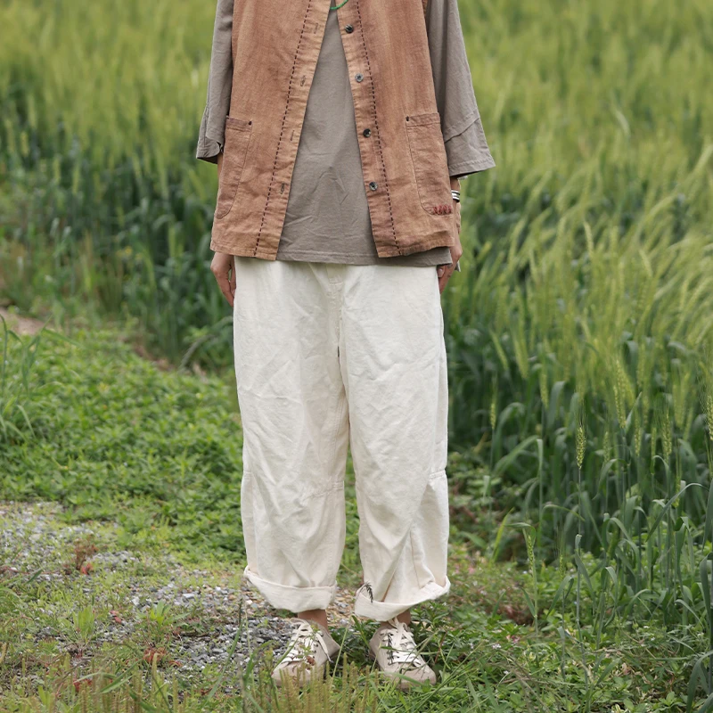 Брюки из хлопка и льна Koran Wood, оригинальный дизайн, комфортные, простые, однотонные, подходят для любого сезона, новые летние, с высокой талией, длинные.
Брюки из хлопка и льна Koran Wood, оригинальный дизайн, комфортные, простые, однотонные, подходят для любого сезона, новые летние, с высокой талией, длинные.